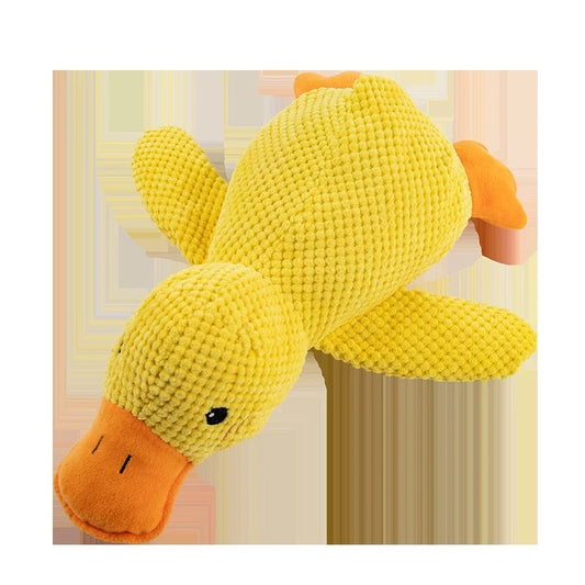 Calming Plush Duck – Squeaky Chew Toy for Dogs