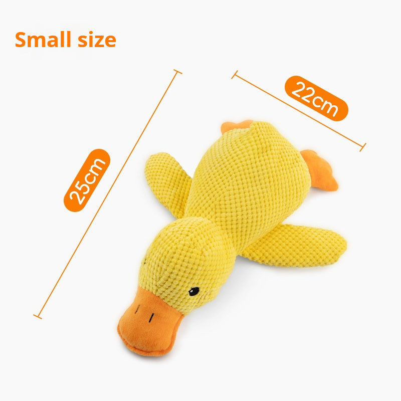 Calming Plush Duck – Squeaky Chew Toy for Dogs